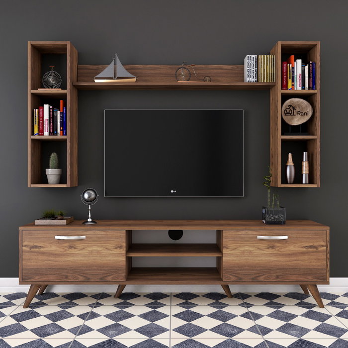 Hanah Home M5 - 240 Mueble de TV Nogal Hanah Home M5 - 240 Mueble de TV Nogal